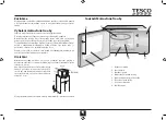 Предварительный просмотр 37 страницы Tesco TFMT2012 User Manual