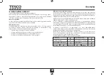 Предварительный просмотр 52 страницы Tesco TFMT2012 User Manual