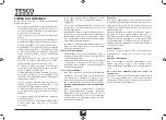 Предварительный просмотр 62 страницы Tesco TFMT2012 User Manual