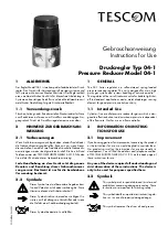 Tescom 04-1 Series Instructions For Use Manual preview