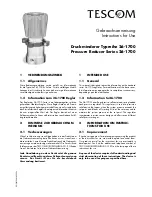 Tescom 26-1700 Series Instructions For Use Manual предпросмотр