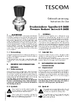 Preview for 1 page of Tescom 64-3600 Series Instructions For Use Manual