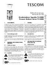 Preview for 1 page of Tescom 74-2400 Series Instructions For Use Manual