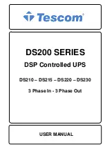 Tescom DS200 Series User Manual preview