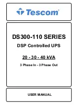 Tescom DS300-110 Series User Manual preview