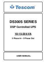 Tescom DS300S Series User Manual preview