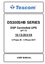 Tescom DS300SHB Series User Manual preview
