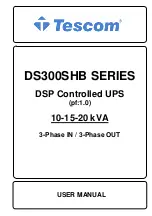 Preview for 1 page of Tescom DS300SHB Series User Manual