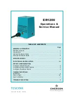 Tescom ER1200 Series Operation & Service Manual preview