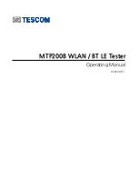 Tescom MTP200B Operating Manual preview