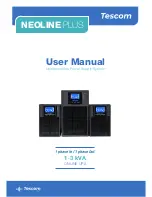 Preview for 1 page of Tescom NEOLINE PLUS  1102ST User Manual