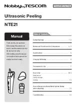 Preview for 1 page of Tescom Nobby NTE21 Manual