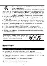 Предварительный просмотр 5 страницы Tescom Nobby TIDF800J User Manual