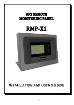 Preview for 1 page of Tescom RM2020 Installation And User Manual