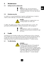 Preview for 39 page of Tescom SG 1 Series Instructions For Use Manual