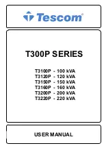 Tescom T-300P Series User Manual preview