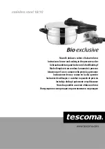 Предварительный просмотр 1 страницы Tescoma Bio exclusive Instructions For Use And Cooking