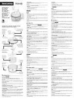 Preview for 1 page of Tescoma Handy 643690 Quick Start Manual