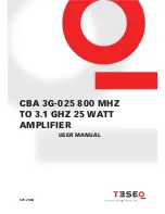 Предварительный просмотр 1 страницы Teseq CBA 1G-018 User Manual