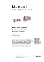 Предварительный просмотр 1 страницы Teseq NSG 3000A Series Operation Manual