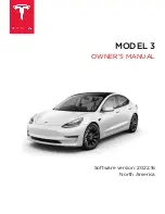 Предварительный просмотр 1 страницы Tesla 3 2022 Owner'S Manual