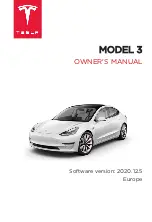 Предварительный просмотр 1 страницы Tesla MODEL 3 2020 Owner'S Manual