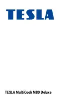 Предварительный просмотр 1 страницы Tesla MultiCook M80 Deluxe User Manual