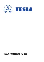 Предварительный просмотр 1 страницы Tesla PrimeSound HQ-880 User Manual