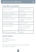 Preview for 17 page of Tesla SMART SENSOR MOTION Quick Start Manual