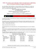 Preview for 2 page of Tesla TI150 Series User Manual