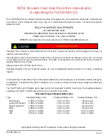 Preview for 2 page of Tesla TI1530 GPU-12 User Manual