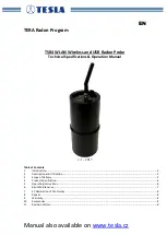 Preview for 1 page of Tesla TSR4 Technical Specifications & Operation Manual