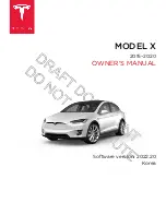 Preview for 1 page of Tesla X 2015-2020 Owner'S Manual