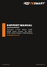 TESmart HKS0401A1U-B Support Manual предпросмотр