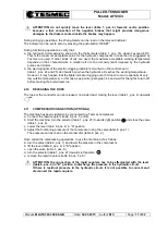 Preview for 20 page of Tesmec AFS303 Installation, Operation And Maintenance Manual