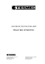 Tesmec CRT160 Instructions For Use Manual preview