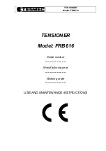 Preview for 3 page of Tesmec FRB616 Installation, Operation And Maintenence Handbook