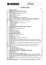 Preview for 4 page of Tesmec FRB616 Installation, Operation And Maintenence Handbook