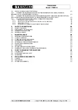 Preview for 5 page of Tesmec FRB616 Installation, Operation And Maintenence Handbook