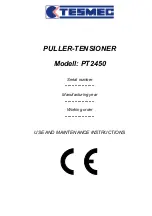 Preview for 3 page of Tesmec PT2450 Installation, Operation And Maintenance Manual