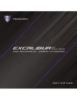 Tesoro EXCALIBUR SE Quick Start Manual preview