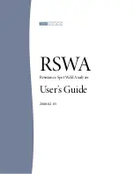 Предварительный просмотр 1 страницы Tessonics RSWA User Manual