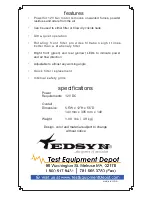 Предварительный просмотр 4 страницы Test Equipment Depot Edsyn FXF 14 Instructions