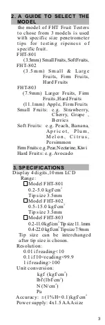 Предварительный просмотр 3 страницы Test Equipment Depot FHT-801 Instruction Manual