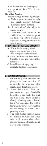 Предварительный просмотр 6 страницы Test Equipment Depot FHT-801 Instruction Manual