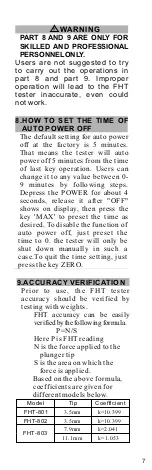Предварительный просмотр 7 страницы Test Equipment Depot FHT-801 Instruction Manual