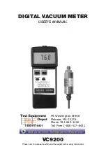 Test Equipment Depot VC9200 User Manual предпросмотр