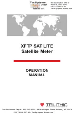 Предварительный просмотр 1 страницы Test Equipment Depot XFTP SAT LITE Operation Manual