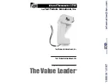 Preview for 1 page of Test Products International Value Leader 377BT Manual