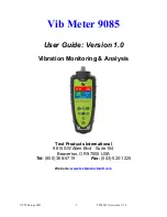 Предварительный просмотр 1 страницы Test Products International Vib Meter 9085 User Manual